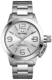 TW Steel Canteen Srebrny/Stal Ø40 mm CB400