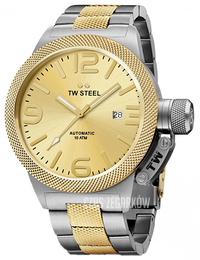 TW Steel Canteen Żółte złoto/Stal w odcieniu złota Ø45 mm CB55