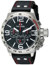 TW Steel Canteen Czarny/Skóra Ø50 mm CS10