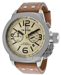 TW Steel Canteen Kremowy/Skóra Ø50 mm CS14