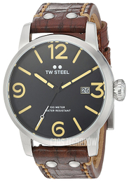 TW Steel Maverick Czarny/Skóra Ø48 mm MS2