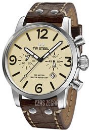 TW Steel Maverick Beżowy/Skóra Ø48 mm MS24