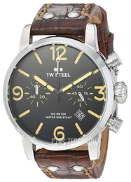 TW Steel Maverick Czarny/Skóra Ø45 mm MS3