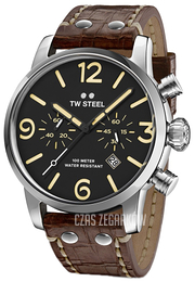 TW Steel Maverick Czarny/Skóra Ø48 mm MS4