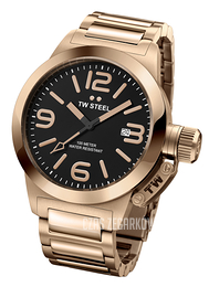 TW Steel Canteen Czarny/Stal w kolorze różowego złota Ø40 mm TW311