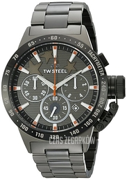TW Steel Canteen Czarny/Stal Ø45 mm TW313