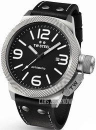 TW Steel Canteen Czarny/Skóra Ø45 mm TWA950