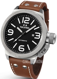 TW Steel Canteen Czarny/Skóra Ø50 mm TWA955