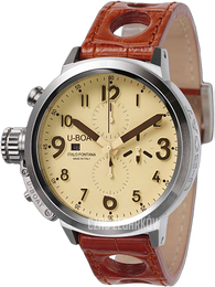 U-Boat Flightdeck Brązowy/Skóra Ø45 mm 7117