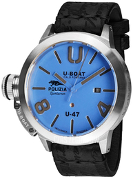 U-Boat Classico Niebieski/Skóra Ø44 mm 9157