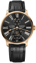 Ulysse Nardin Marine Torpilleur Czarny/Skóra Ø42 mm 1182-310-42