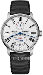 Ulysse Nardin Marine Torpilleur Biały/Skóra Ø42 mm 1183-310-0A-0A