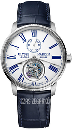 Ulysse Nardin Marine Torpilleur Biały/Skóra Ø42 mm 1283-310-0AE-1A