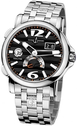 Ulysse Nardin Dual Time Czarny/Stal Ø42 mm 243-55-7-62