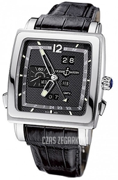 Ulysse Nardin Perpetual Calendar Quadrato Czarny/Skóra Ø42 mm 320-90-62