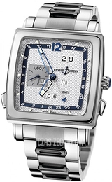 Ulysse Nardin Perpetual Calendar Quadrato Srebrny/18 karatowe białe złoto Ø42 mm 320-90-8M-61