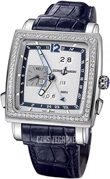 Ulysse Nardin Perpetual Calendar Quadrato Srebrny/Skóra Ø42 mm 320-90B-61