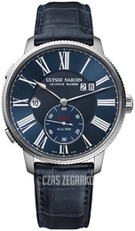 Ulysse Nardin Marine Torpilleur Niebieski/Skóra Ø44 mm 3343-320-3A-1A