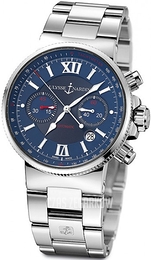 Ulysse Nardin Marine Collection Chronograph Niebieski/Stal Ø41 mm 353-66-7-323