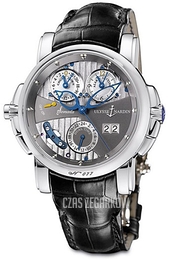 Ulysse Nardin Complicated Sonata Dual Time Szary/Skóra Ø42 mm 670-88-212