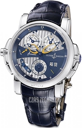 Ulysse Nardin Complicated Sonata Dual Time Niebieski/Skóra Ø42 mm 670-88-213