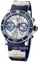 Ulysse Nardin Marine Collection Diver Chronograph Srebrny/Guma Ø42.7 mm 8003-102-3-91