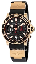 Ulysse Nardin Marine Collection Diver Chronograph Czarny/Guma Ø42.7 mm 8006-102-3A-926