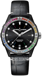 Ulysse Nardin Diver Czarny/Skóra Ø39 mm 8163-182B1LE-2A-RAIN-1A