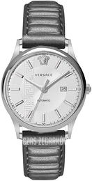 Versace Srebrny/Skóra Ø44 mm V18010017