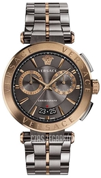 Versace Aion Brązowy/Stal Ø45 mm VE1D00619