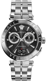 Versace Aion Czarny/Stal Ø45 mm VE1D01520
