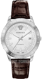 Versace Univers Srebrny/Skóra Ø43 mm VE2D00121