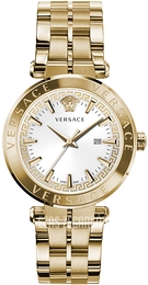 Versace Aion Biały/Stal w odcieniu złota Ø44 mm VE2G00521