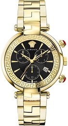Versace Revive Czarny/Stal w odcieniu złota Ø41 mm VE2M00621