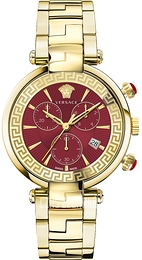 Versace Revive Czerwony/Stal w odcieniu złota Ø41 mm VE2M00721