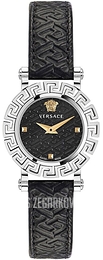 Versace Greca Glam Czarny/Skóra Ø30 mm VE2Q00122