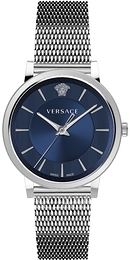 Versace V Circle Niebieski/Stal Ø42 mm VE5A00520