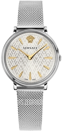 Versace V Circle Srebrny/Stal Ø38 mm VE8100519