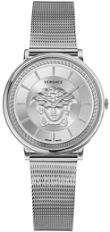 Versace V Circle Srebrny/Stal Ø38 mm VE8103921