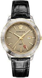 Versace Univers Brązowy/Skóra Ø43 mm VEBK00218