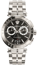 Versace Aion Chrono Czarny/Stal Ø45 mm VEBR00818