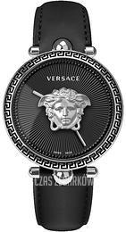 Versace Palazzo Czarny/Skóra Ø39 mm VECO01622