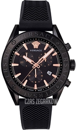 Versace V Chrono Czarny/Plastik Ø45 mm VEHB00419
