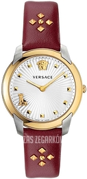 Versace Audrey Srebrny/Skóra Ø39 mm VELR00219