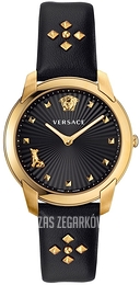 Versace V Audrey Czarny/Skóra Ø39 mm VELR00319