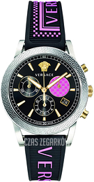 Versace Sport Tech Czarny/Guma Ø40 mm VELT00619