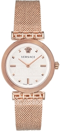 Versace Meander Srebrny/Stal w kolorze różowego złota Ø34 mm VELW00620