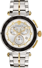 Versace Greca Biały/Stal Ø45 mm VEPM00520
