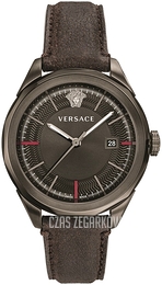 Versace Glaze Szary/Skóra Ø43 mm VERA00418