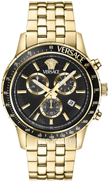 Versace Sport Czarny/Stal w odcieniu złota Ø44 mm VEZCA0724
